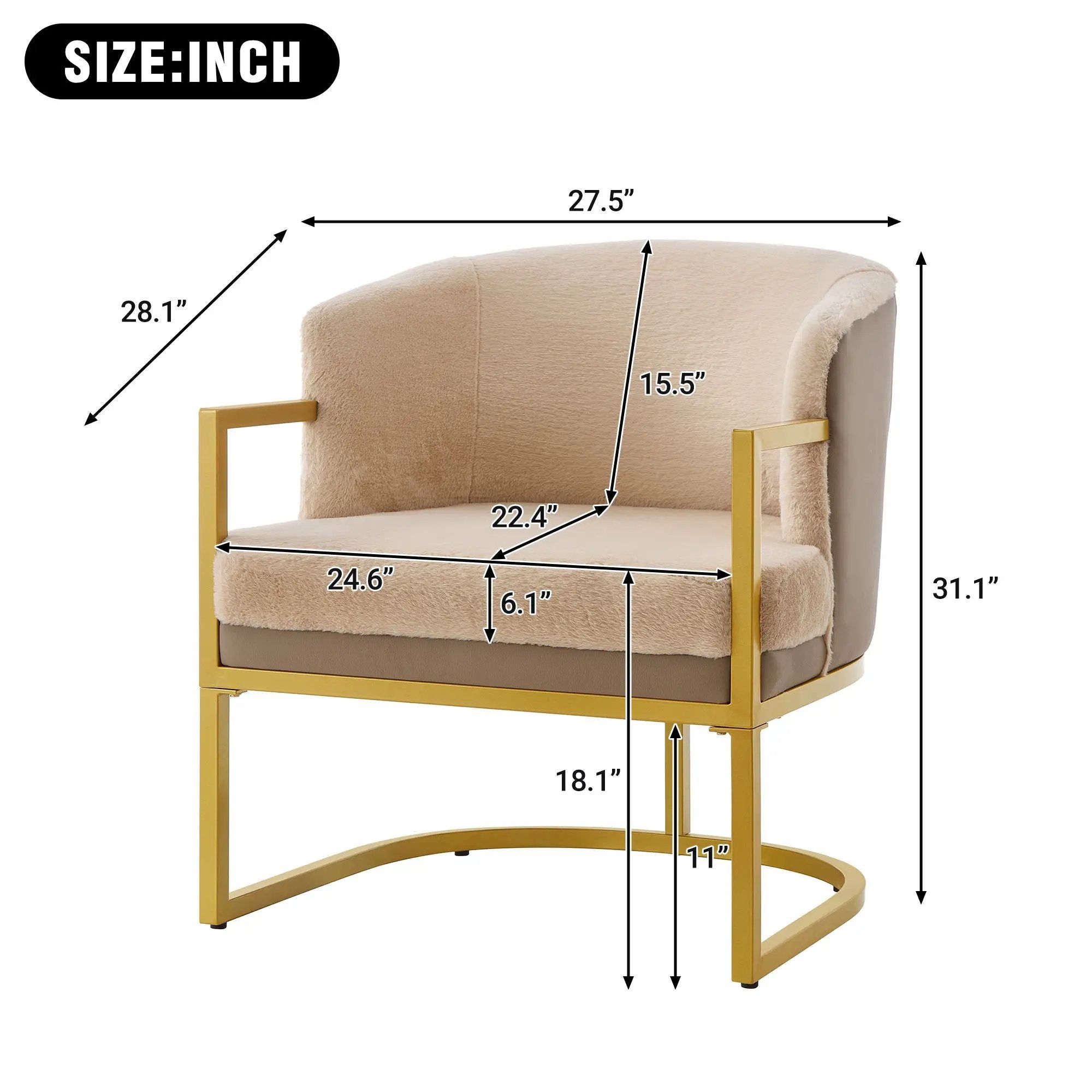 Upholstered Reading Accent Armchair For Living Room by HouseOfZazla