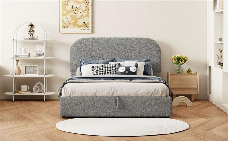 Upholstered Platform Bed With Hydraulic Storage System by HouseOfZazla
