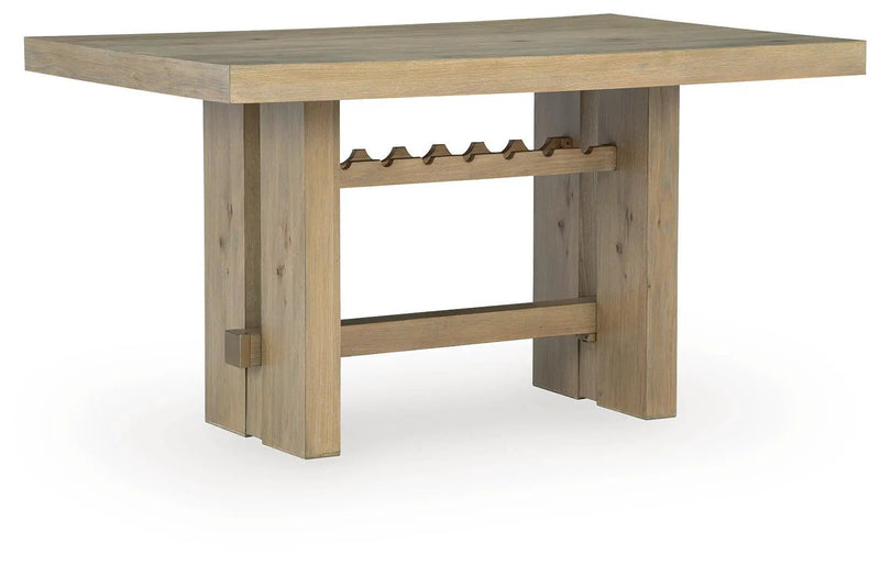 Lasinger - Rectangular Dining Room Counter Table - Light Brown by Unique Piece Furniture
