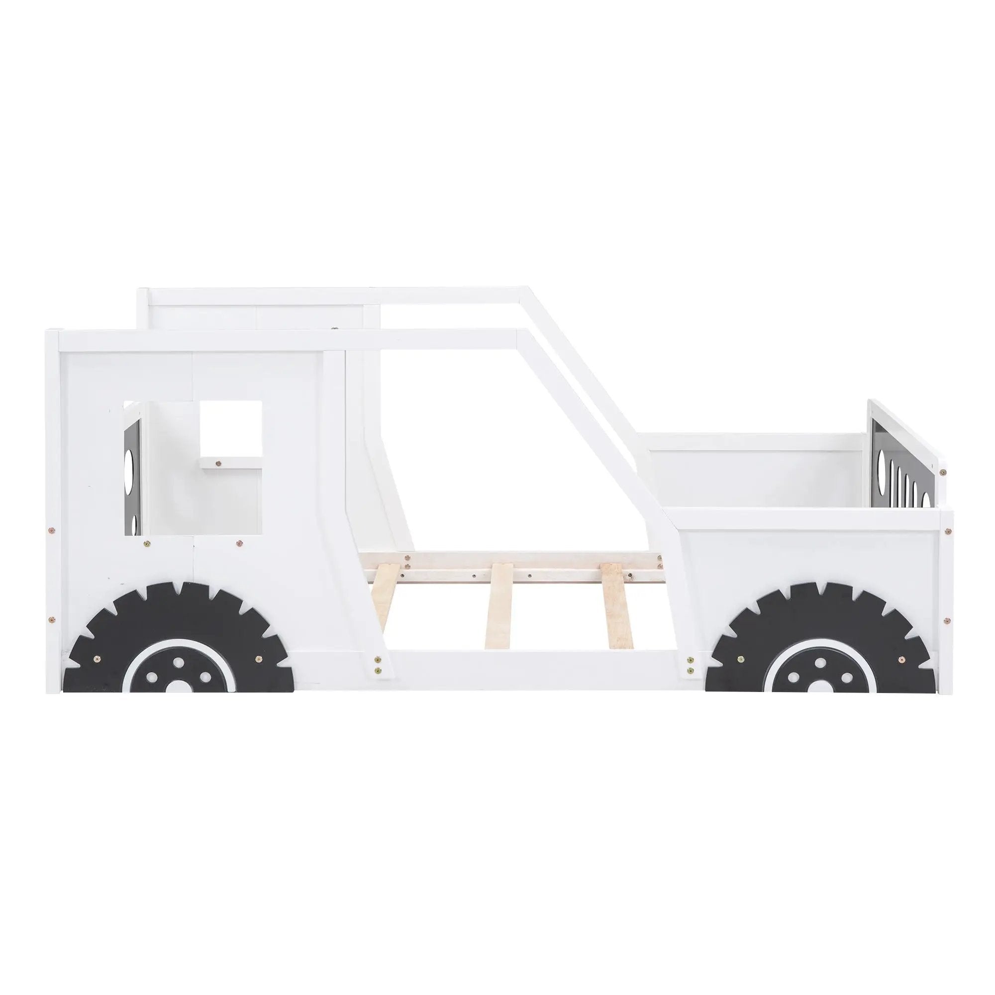 Classic Car Shaped Platform Bed With Wheels