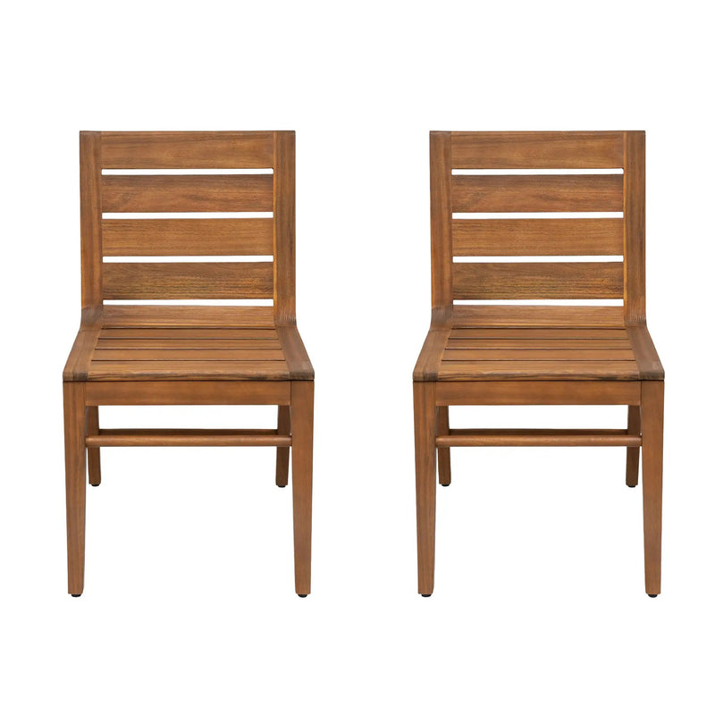 Outdoor Acacia Wood Dining Chair (Set of 2) by HouseOfZazla
