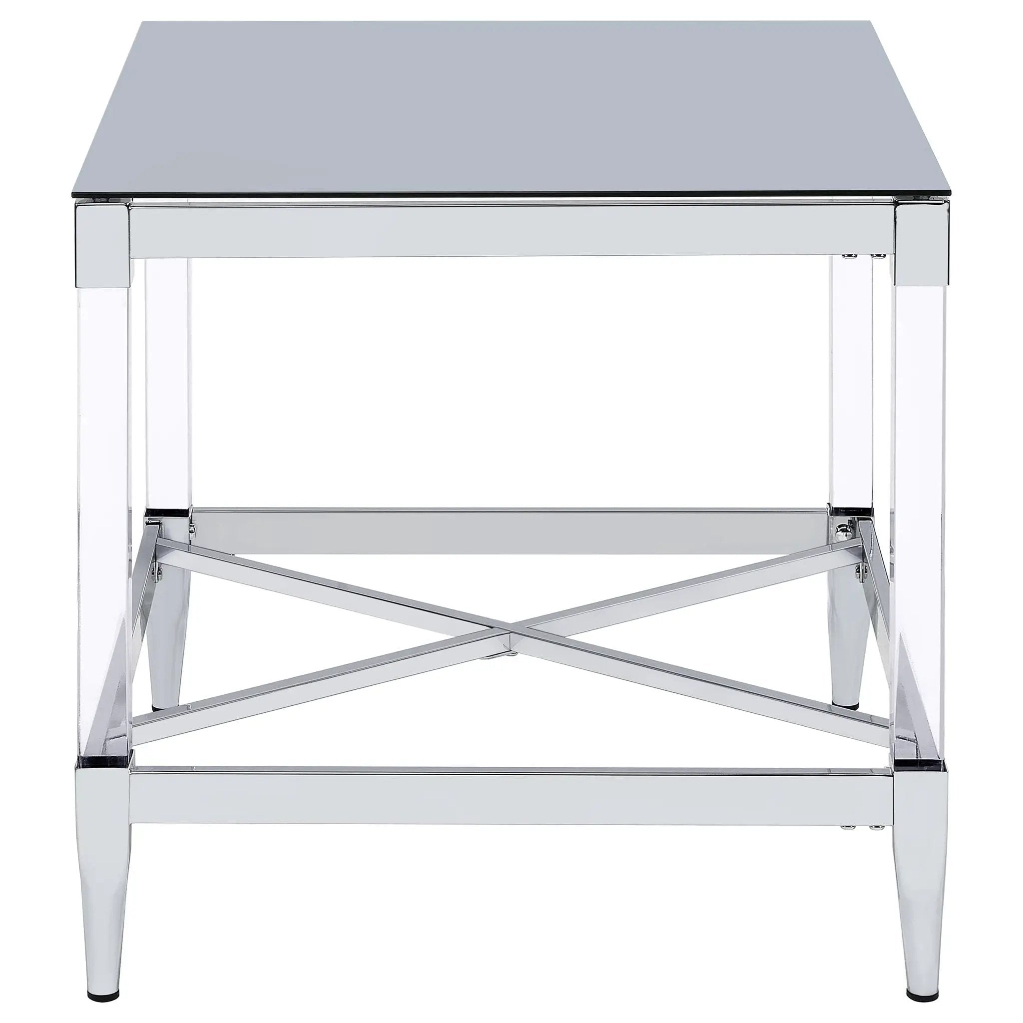 Lindley 2-piece Square Coffee and End Table Set Chrome by Unique Piece Furniture