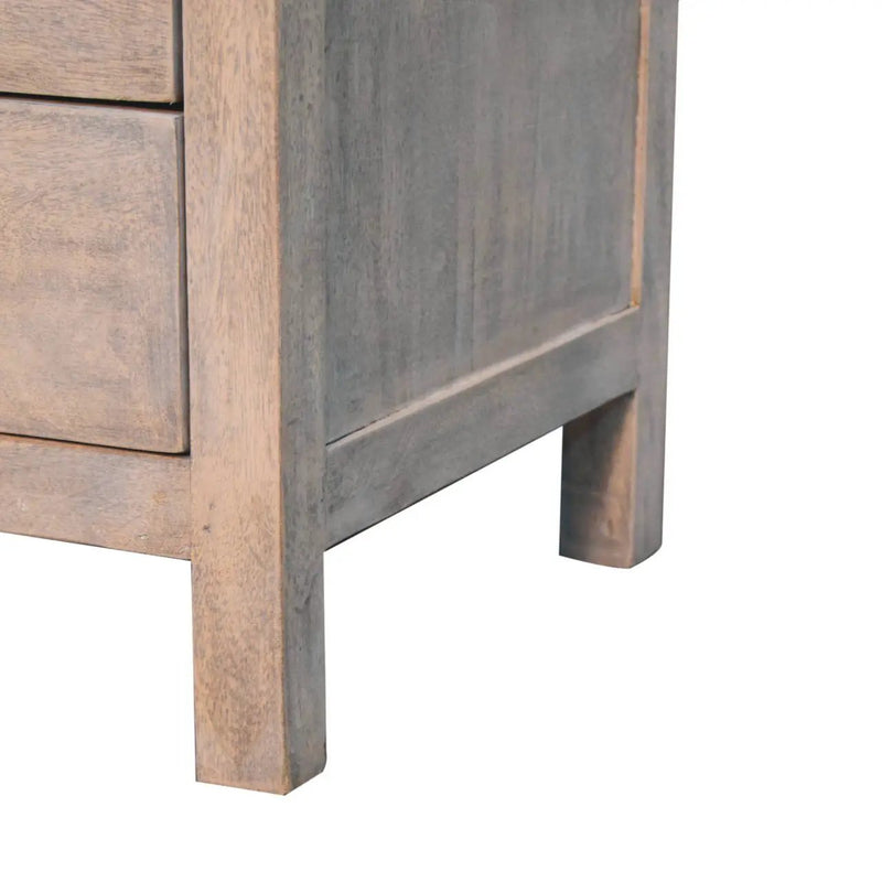 2 Drawer Open Bedside Table - Gray Ash by Unique Piece Furniture
