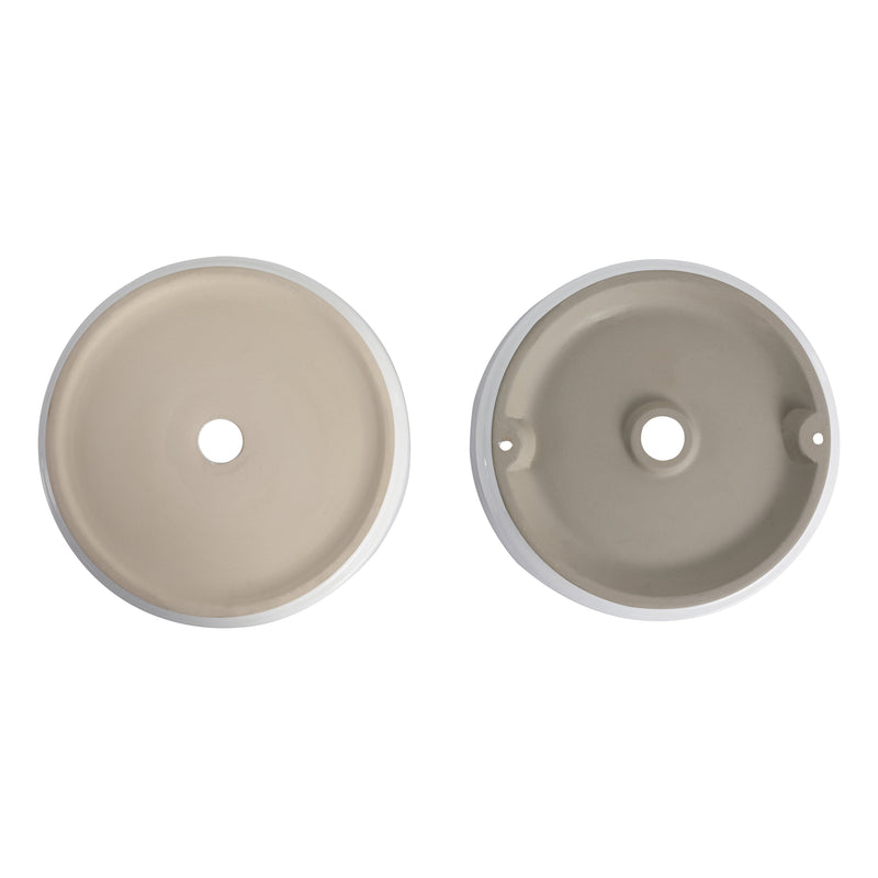 Ceramic Round Above Counter Bathroom Vessel Sink by HouseOfZazla