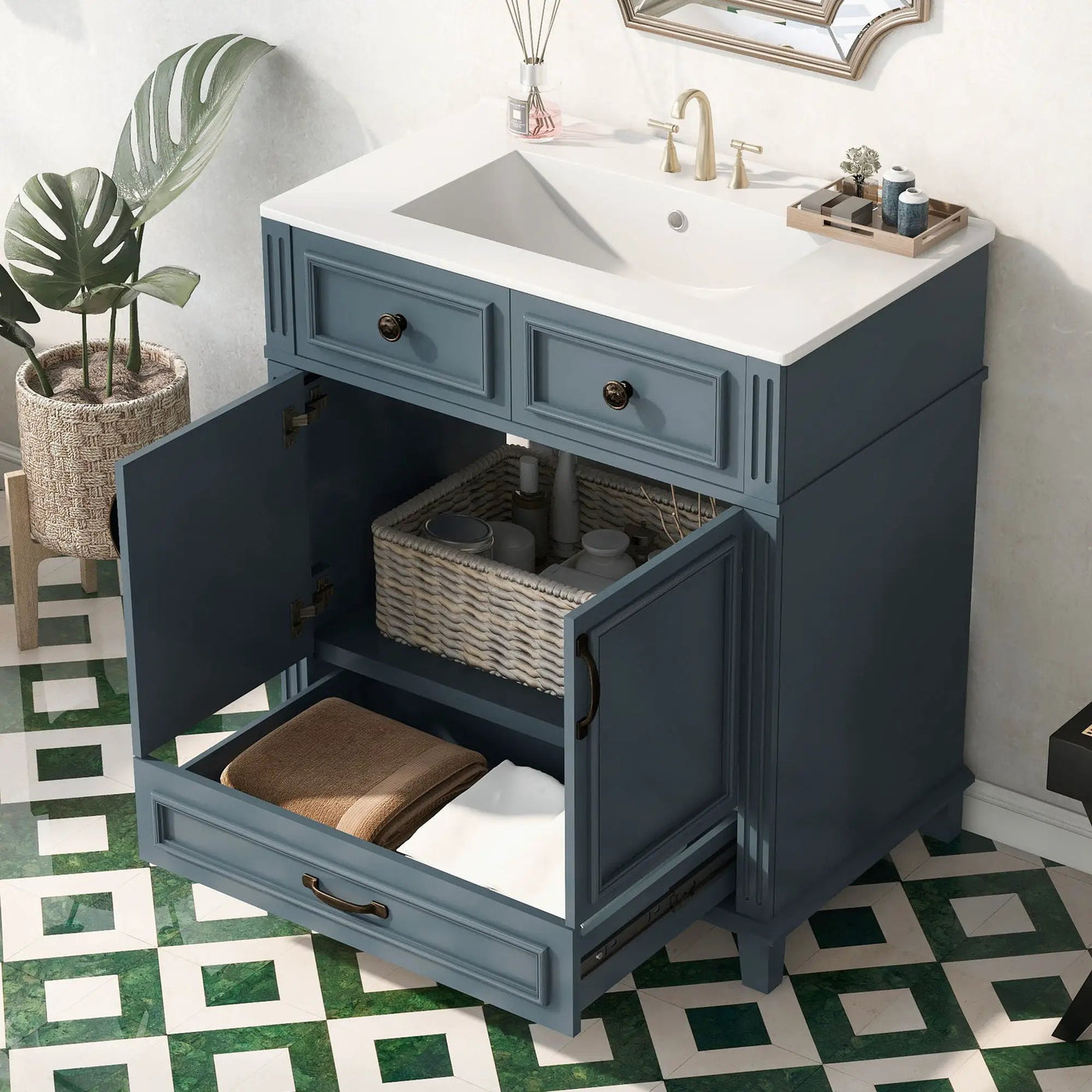 Bathroom Vanity With Sink, Storage Cabinet by Unique Piece Furniture