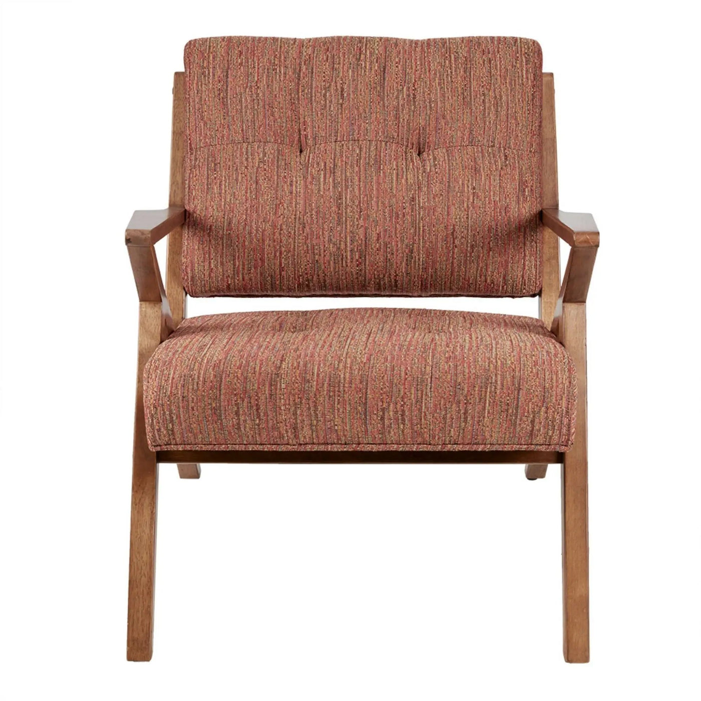Lounge Chair With Tufted Upholstery And Solid Frame by HouseOfZazla