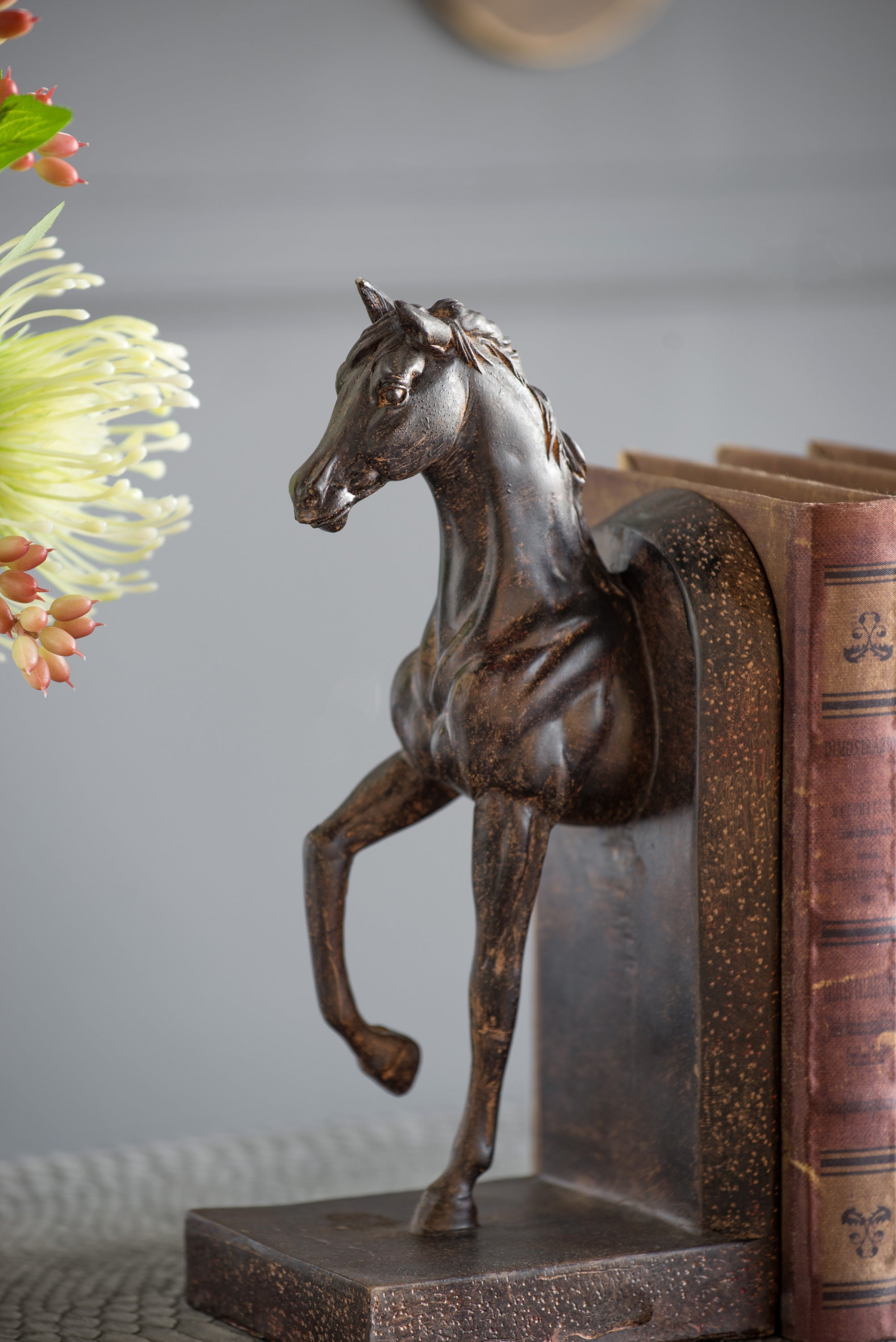 S/2 5x4x10.5' Trotting Horse Bookends by HouseOfZazla