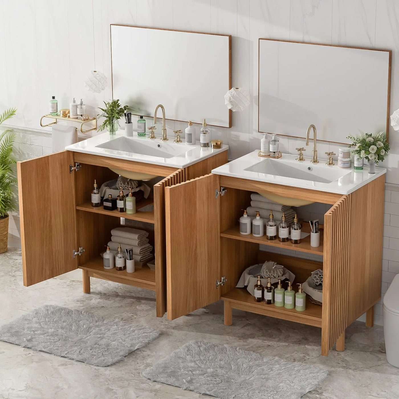 Traditional Bathroom Vanity With Ceramic Sink by Unique Piece Furniture