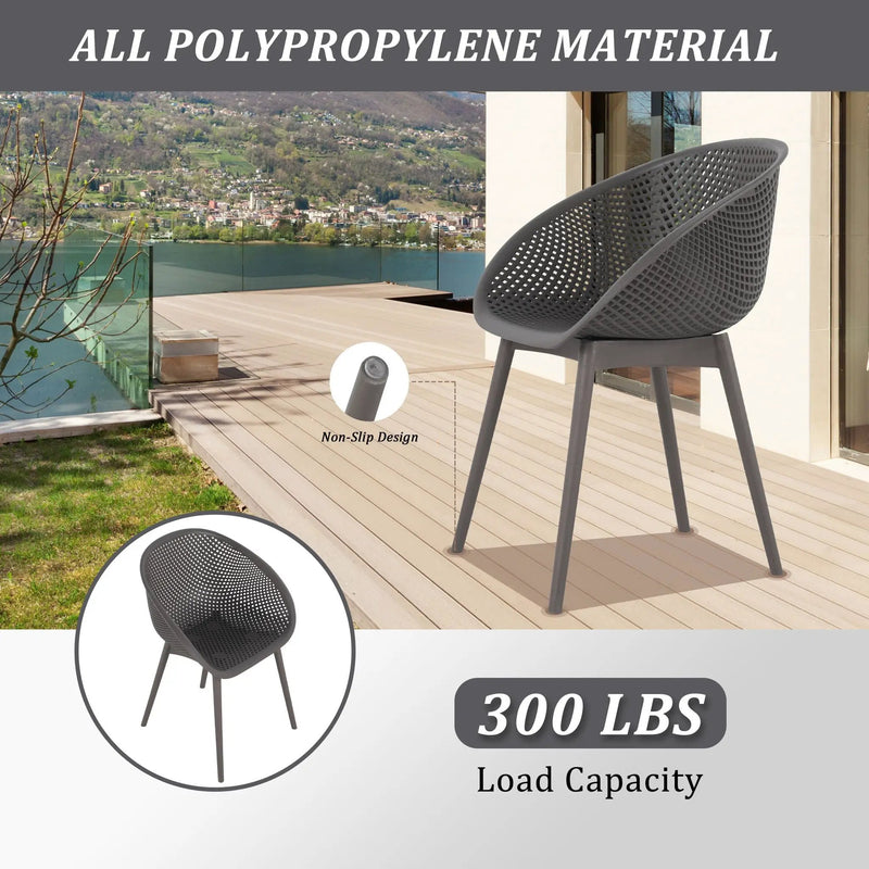 Modern Lounge Chair Set With Round Table by HouseOfZazla