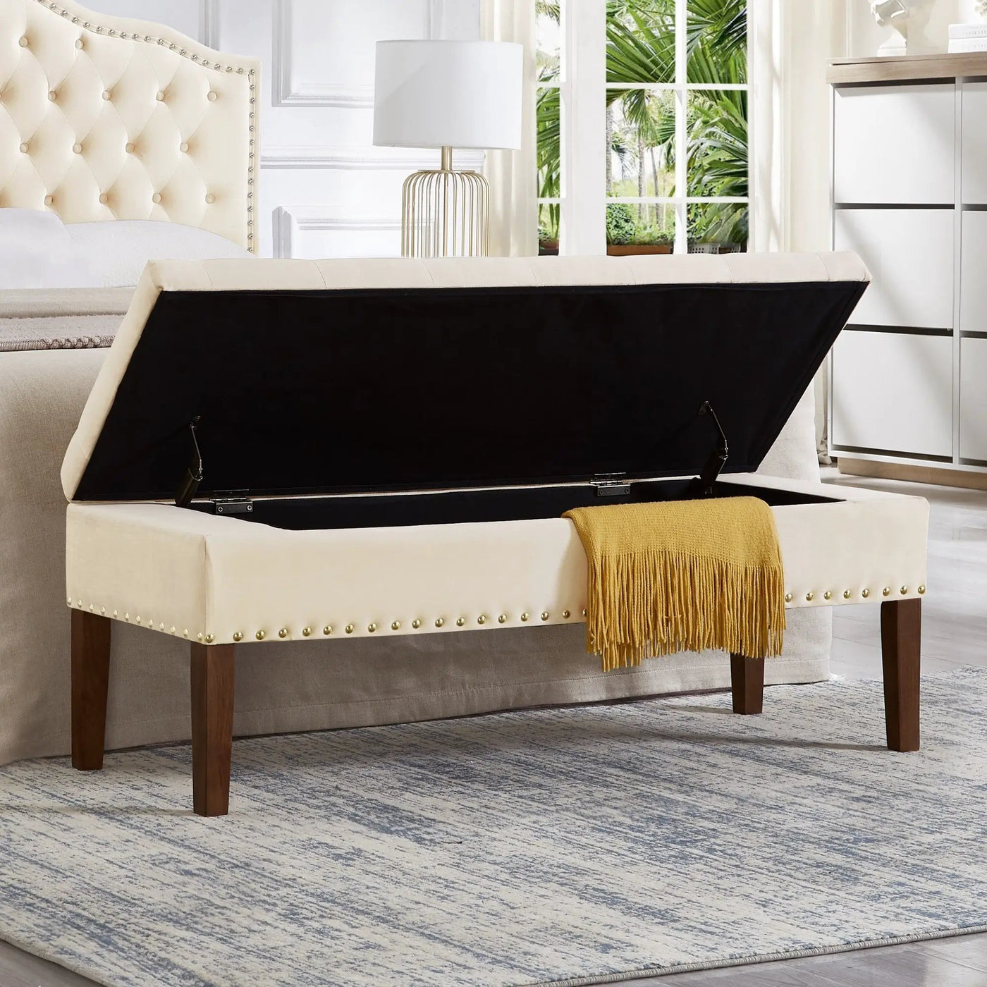 Tufted Bench with Storage by HouseOfZazla