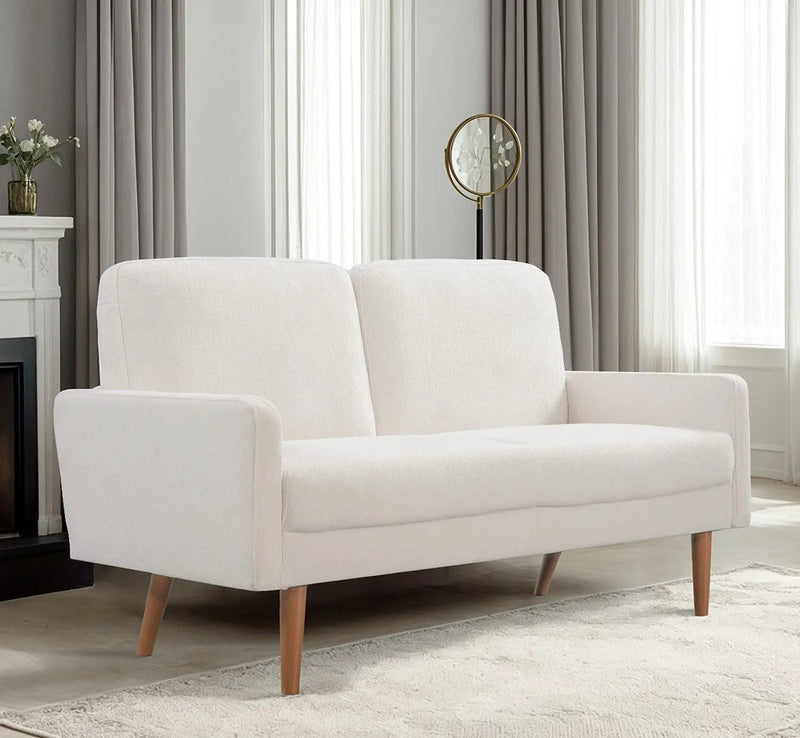 Loveseat Sofa, European Style With Sleek Design, Modern & Vintage Flair, Upholstered 2 Seater Couch by Unique Piece Furniture
