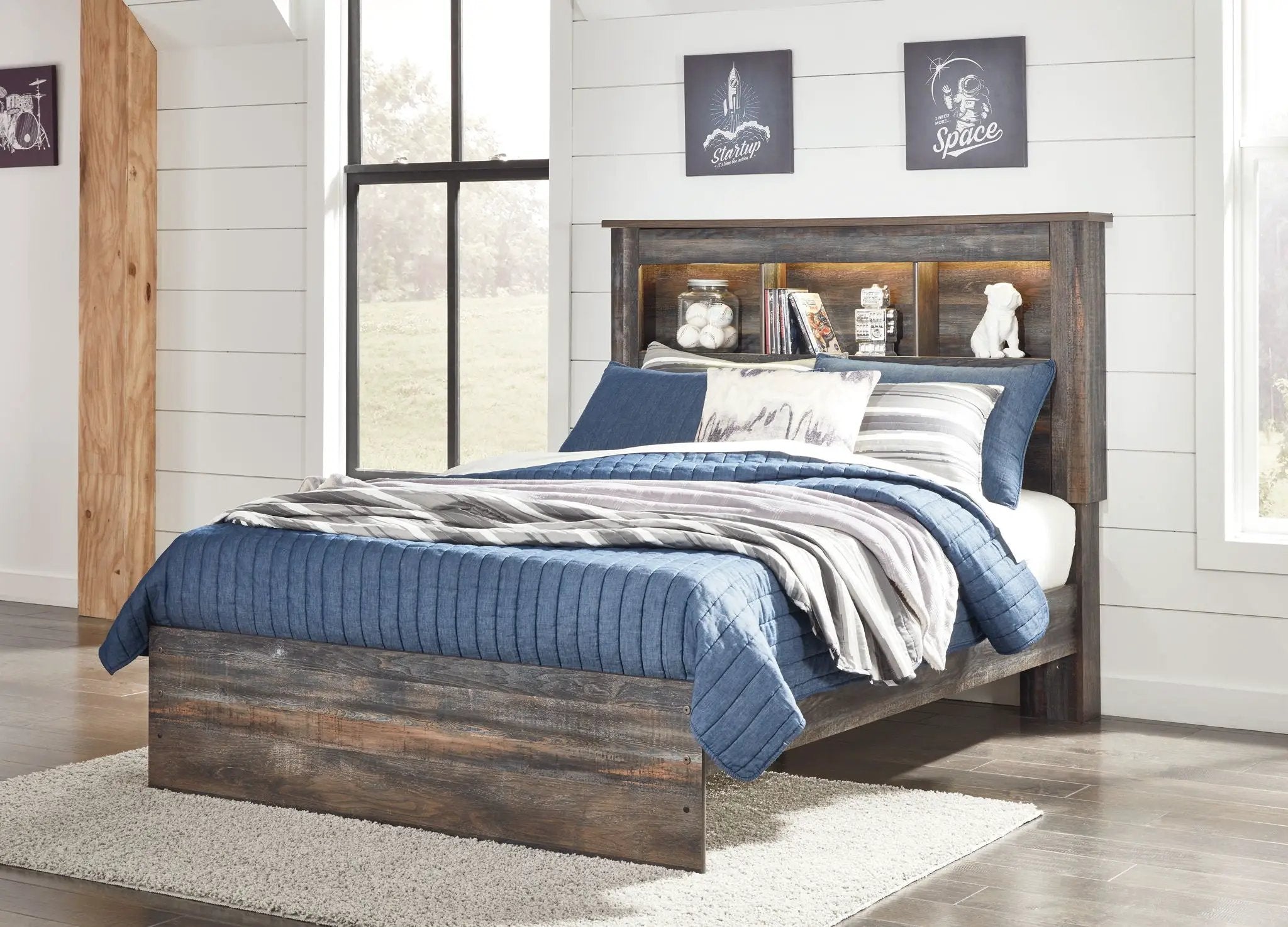 Drystan - Panel Bookcase Bed by Unique Piece Furniture