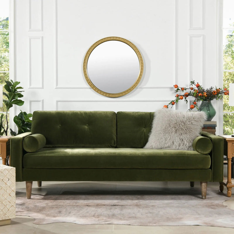 Nicholas - Mid-Century Modern Sofa - Olive Green by Unique Piece Furniture