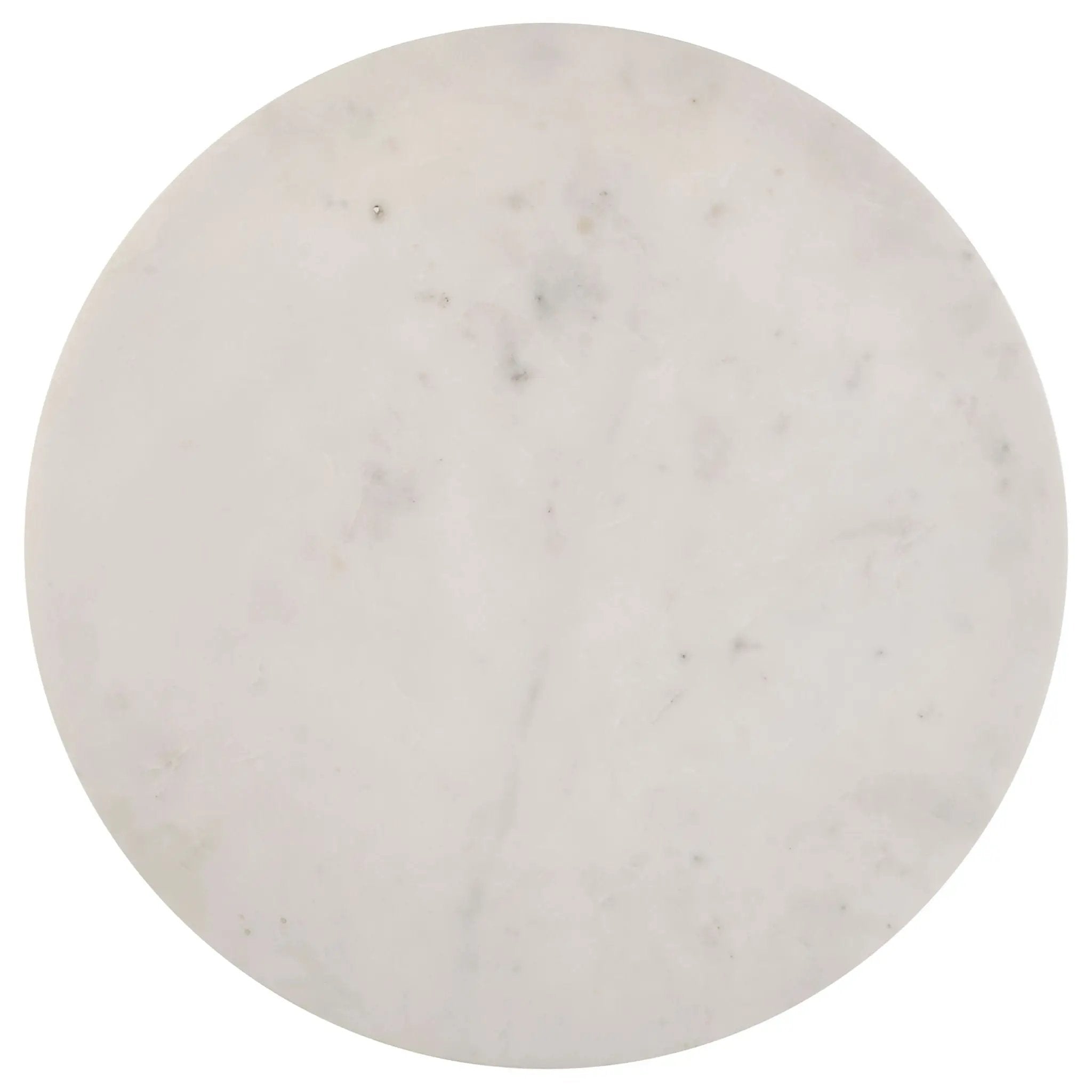 Miguel Round Marble Top Coffee Table White and Black by Unique Piece Furniture