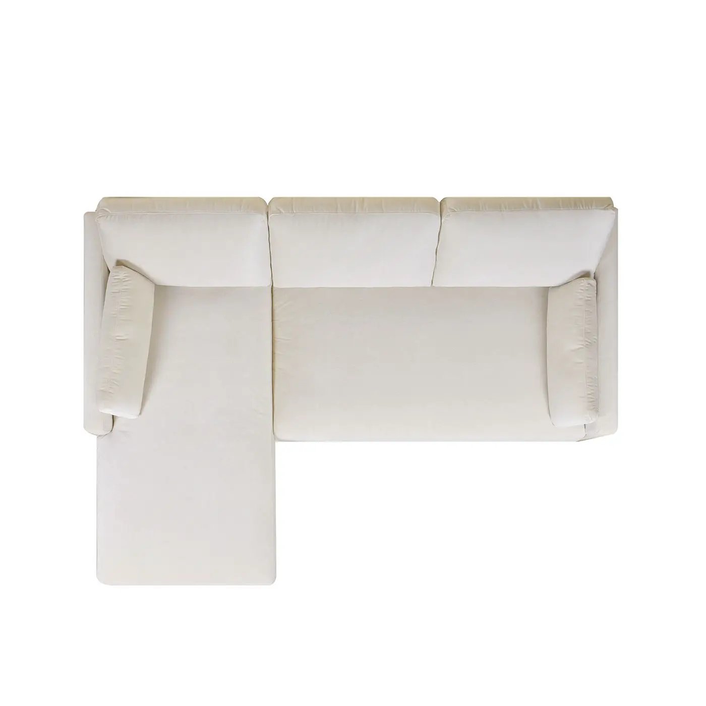 Knox - Modern Farmhouse Reversible Chaise Sectional Sofa by HouseOfZazla