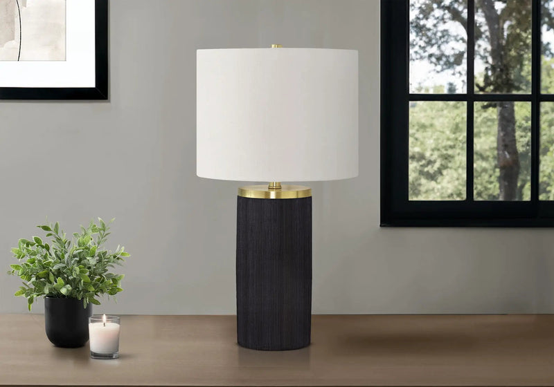 Lighting, Table Lamp, Concrete, Modern - Black by Unique Piece Furniture