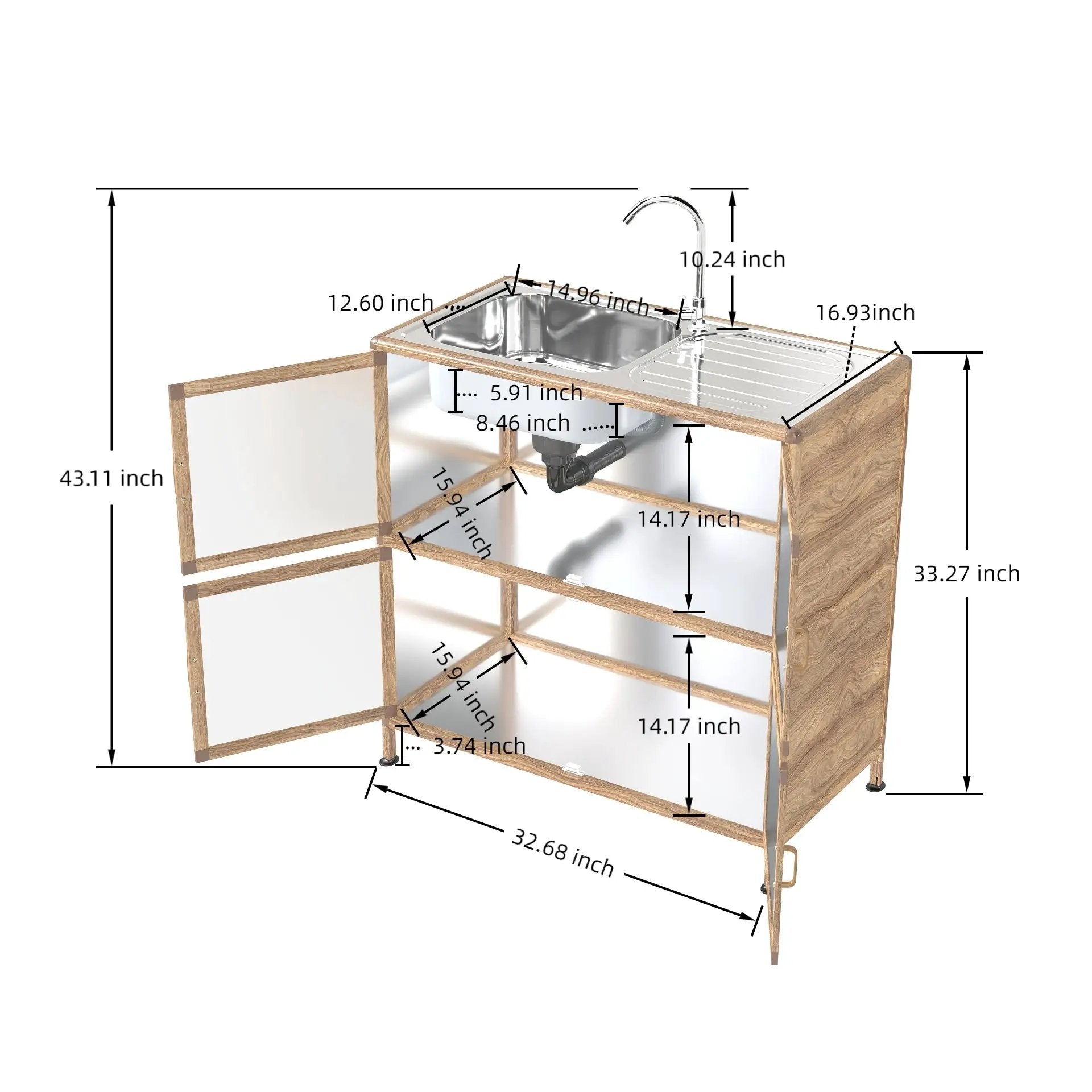 Utility Sink with Cabinet by HouseOfZazla