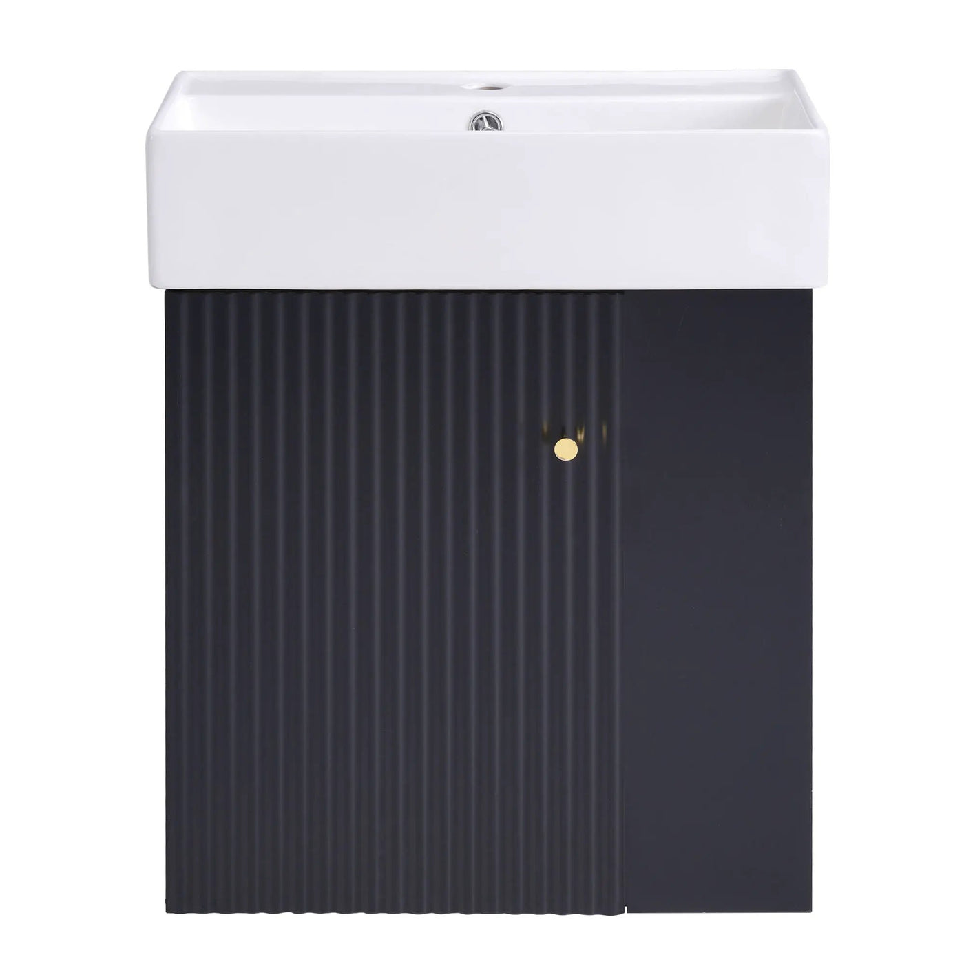Modern Floating Bathroom Vanity With Ceramic Basin Perfect For Small Bathrooms by Unique Piece Furniture