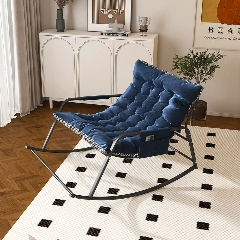 Rocking Chair With Storage, Cushions & Armrests by Unique Piece Furniture