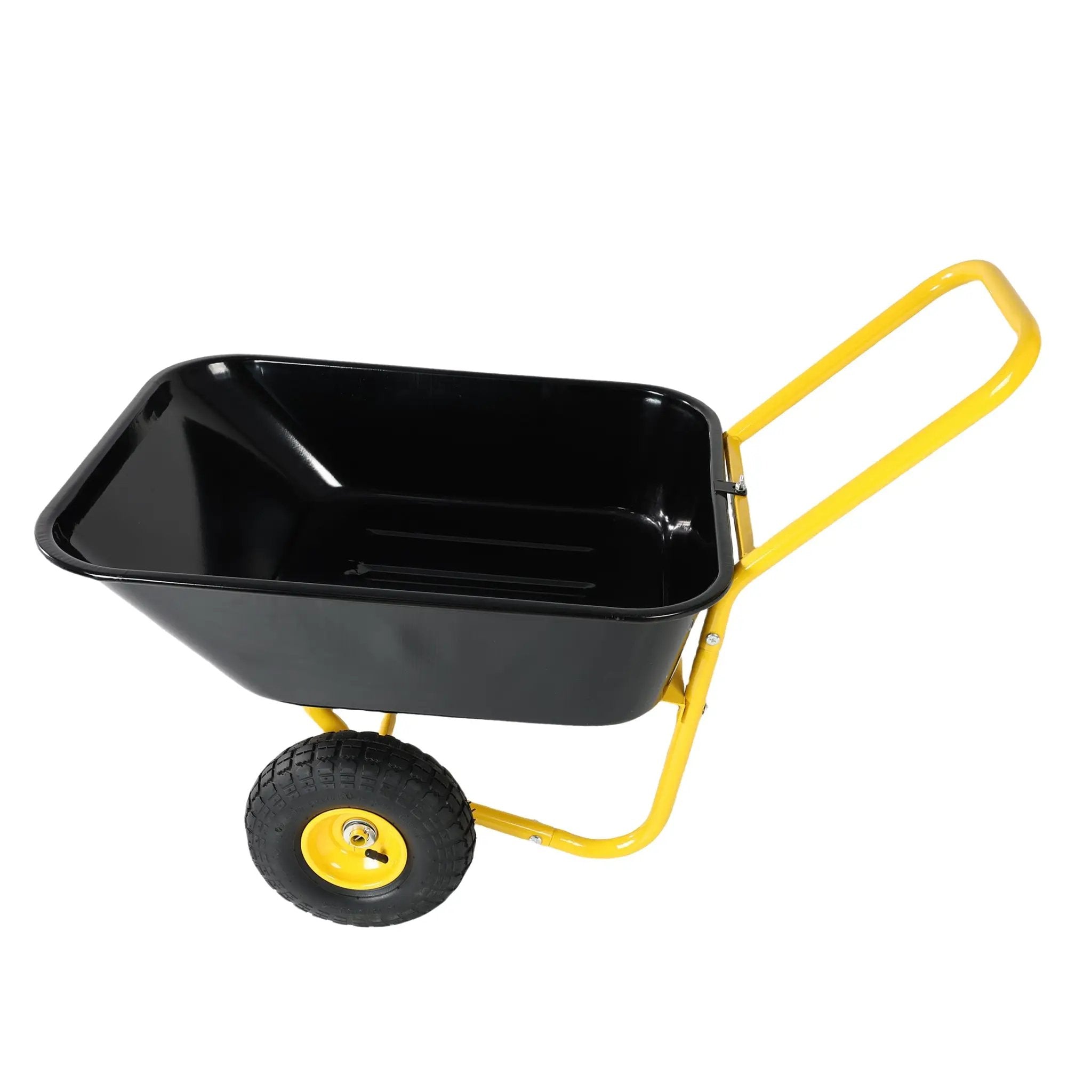 Two-Wheeled Barrow Garden Cart with 10-Inch Pneumatic Wheels by HouseOfZazla