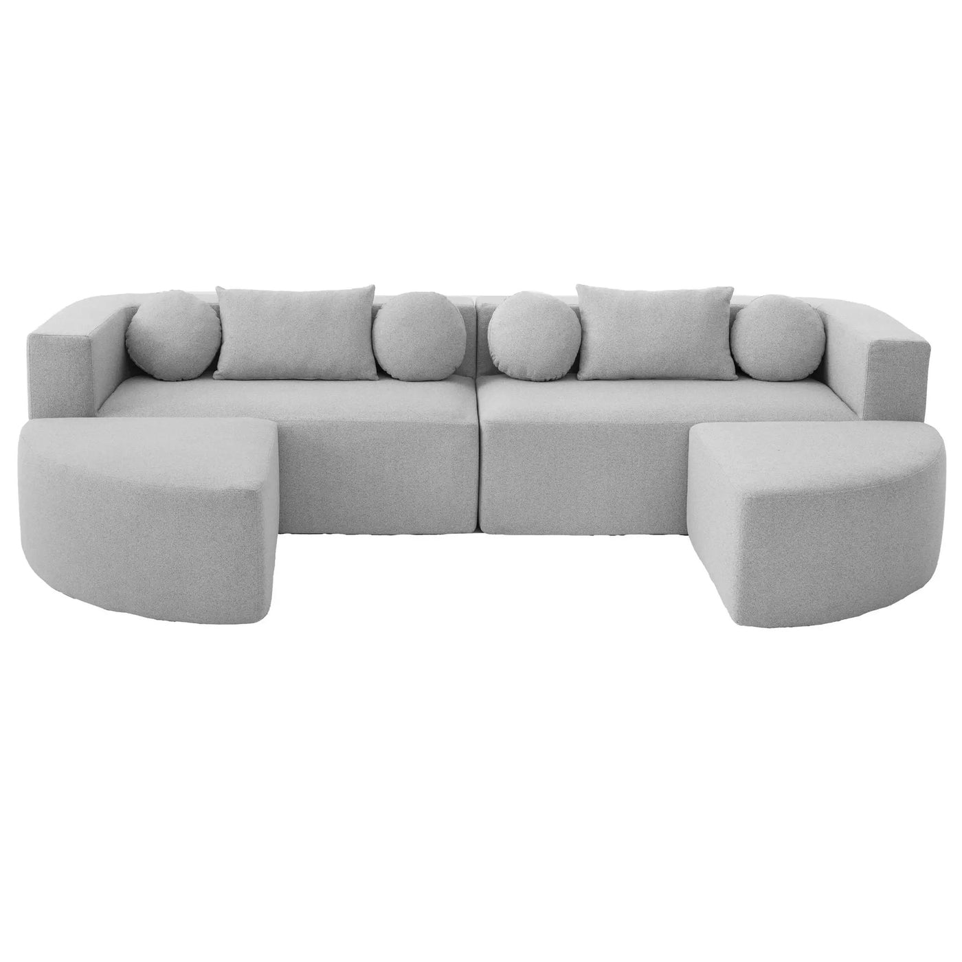 Boneless - Couch Modular Sectional Sofa With Deep Seating And Curved Design by Unique Piece Furniture