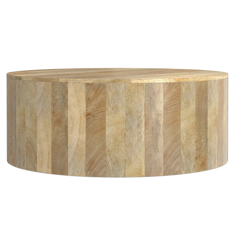 Millbury - Drum Coffee Table - Natural by Unique Piece Furniture