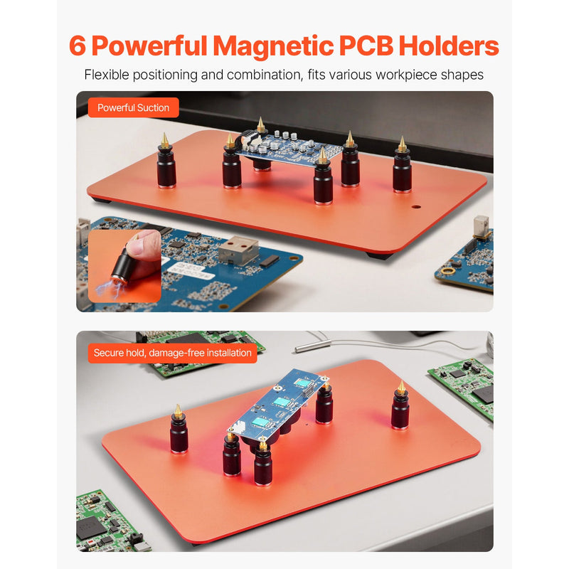 Magnetic Helping Hands Soldering Station Hot Air Gun Holder 6 PCB Holders by HouseOfZazla