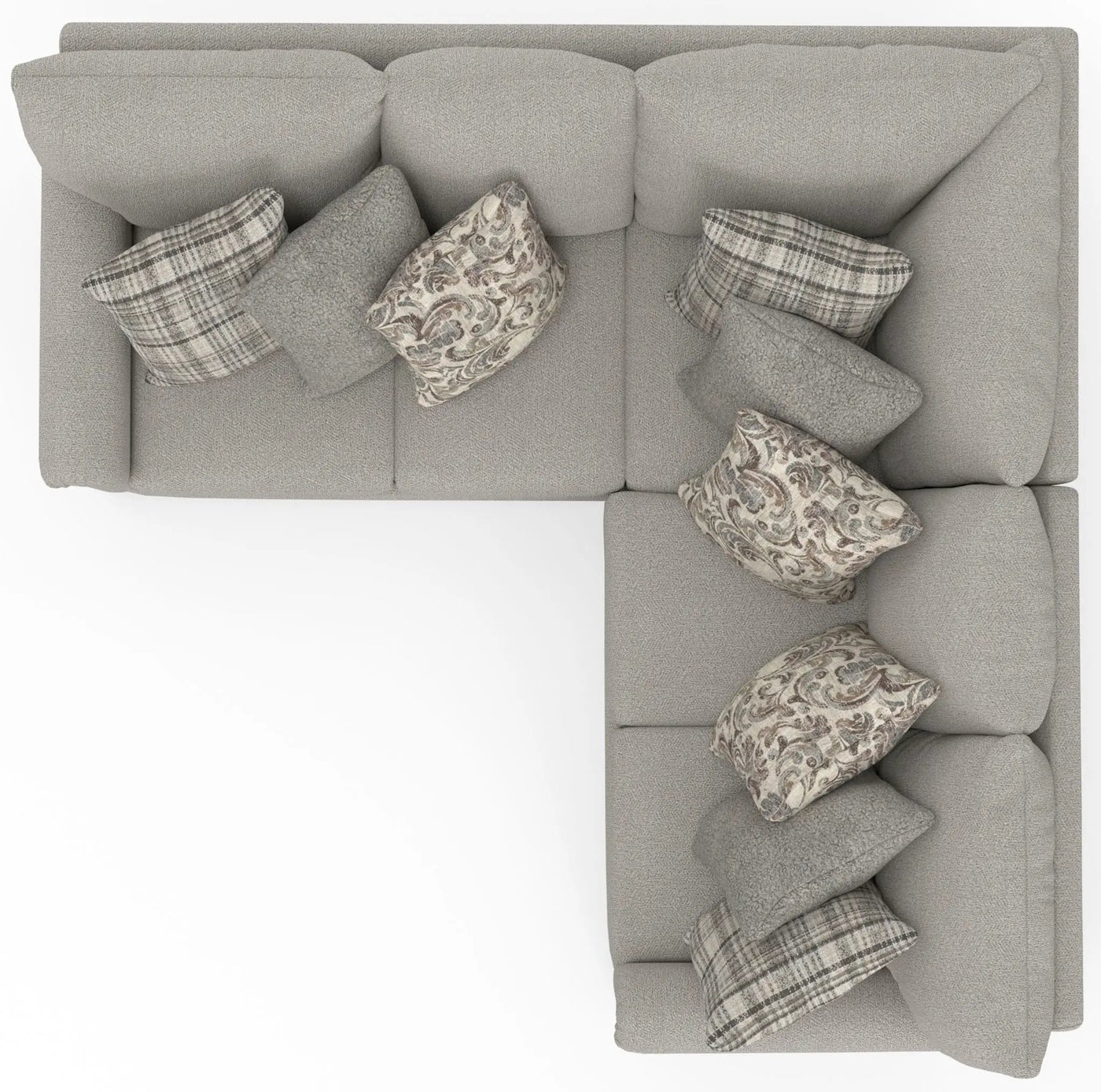 Livingston - Sectional With Comfort Coil Seating And Accent Pillows Included by Unique Piece Furniture