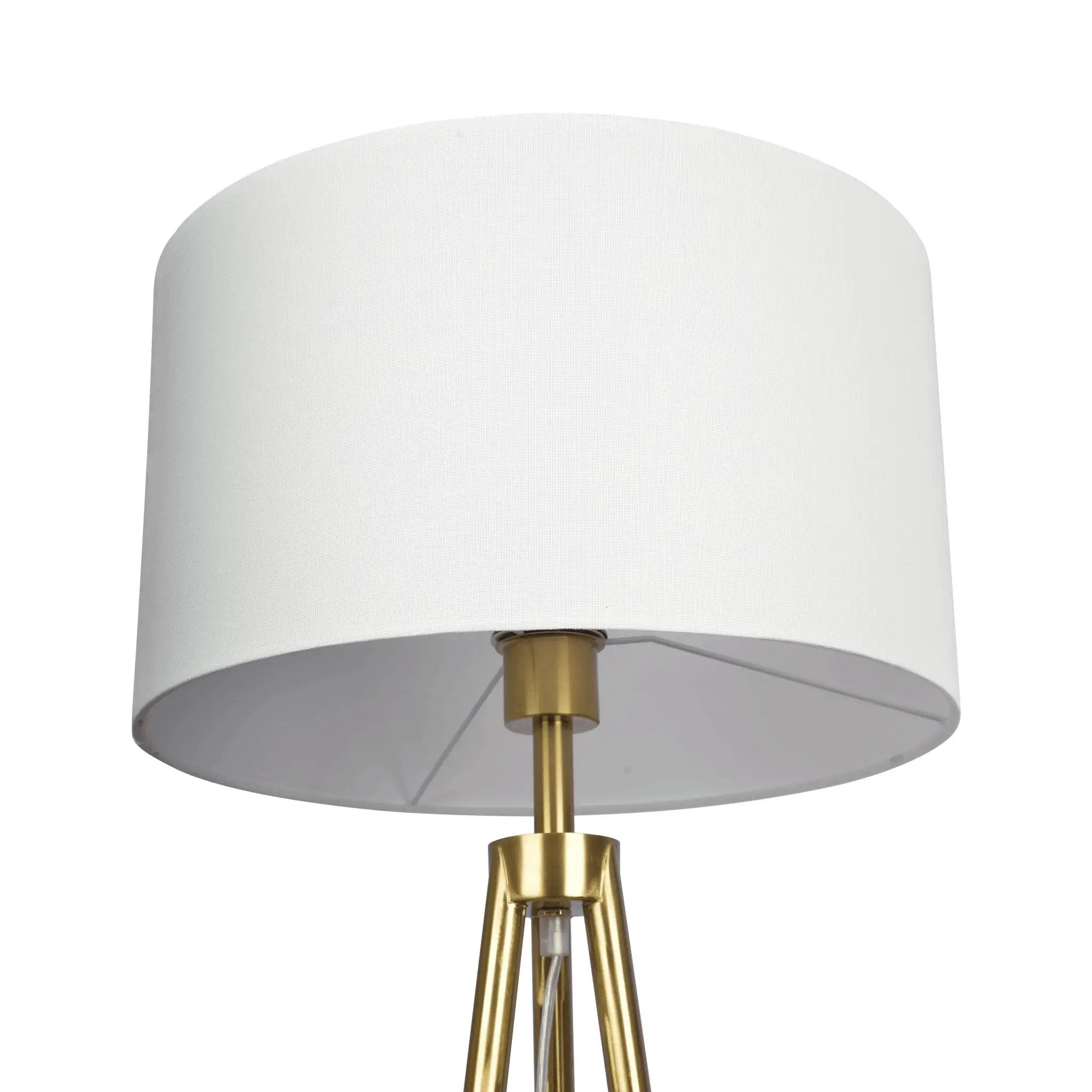 Sway - Floor Lamp With On / Off Switch Triple Legs Shade - Black / Gold / White by Unique Piece Furniture