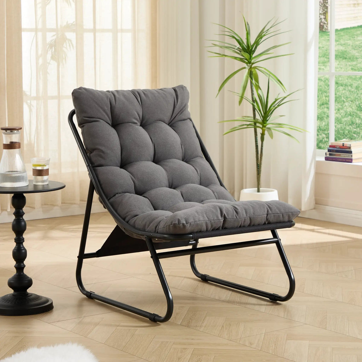 Patio Outdoor Lounge Chair with Ottoman by HouseOfZazla