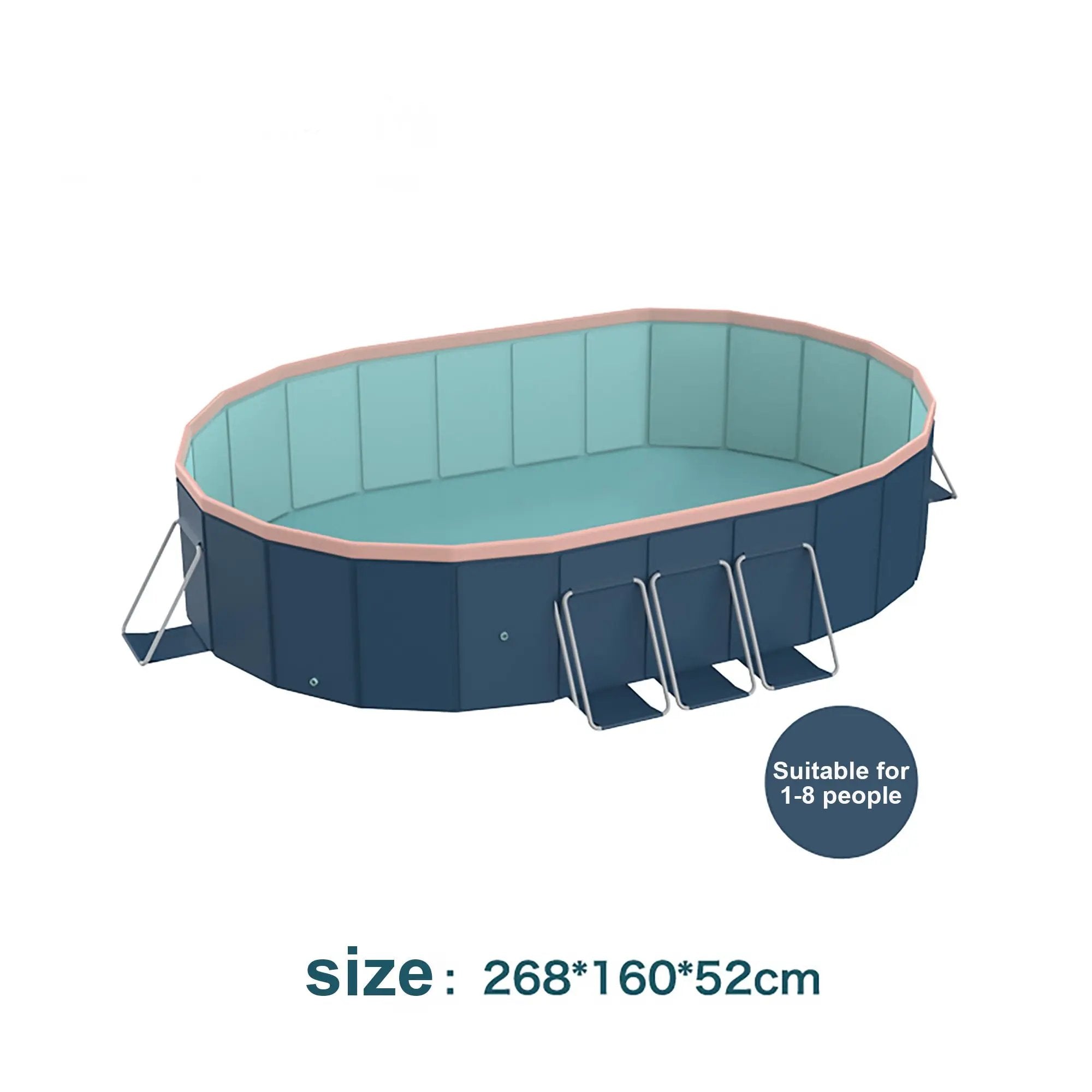3.0m PVC Folding Pool (Not Inflatable) by HouseOfZazla
