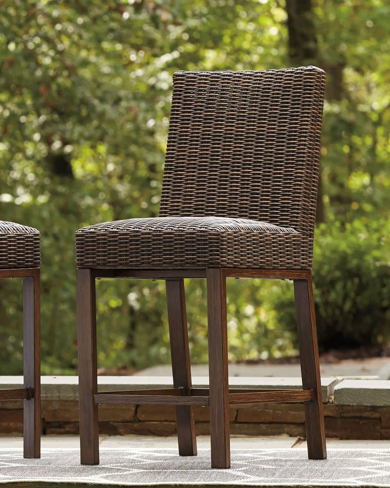 Paradise Trail - Barstool (Set of 2) - Medium Brown by Unique Piece Furniture