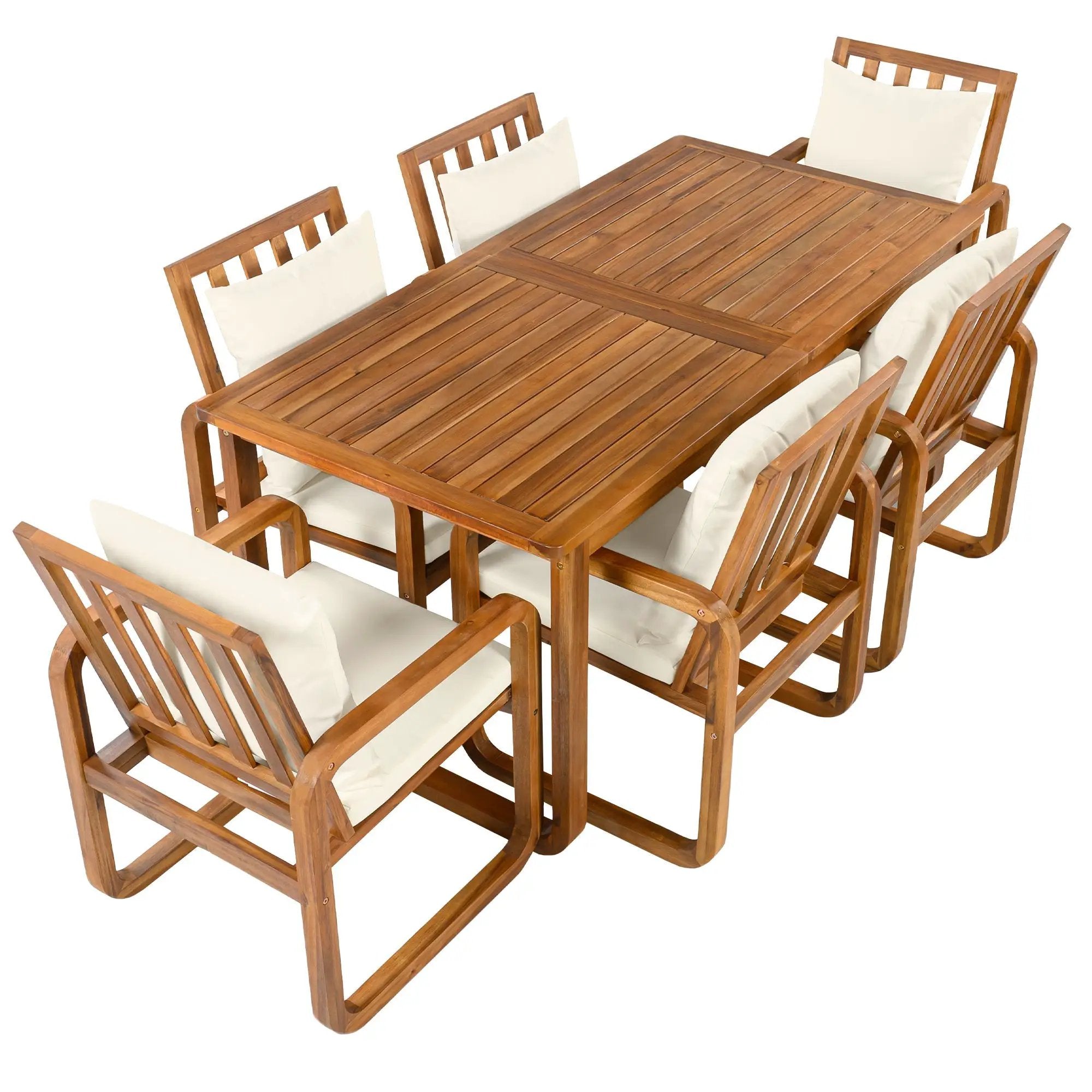 7 Pieces Patio Dining Set Outdoor Dining Table and Chairs by HouseOfZazla