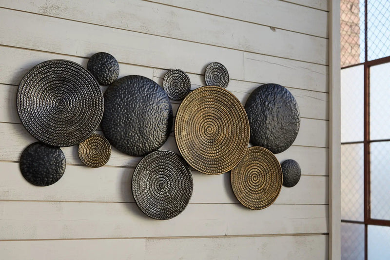 Emsley - Wall Decor - Metallic / Black / Gray by Unique Piece Furniture