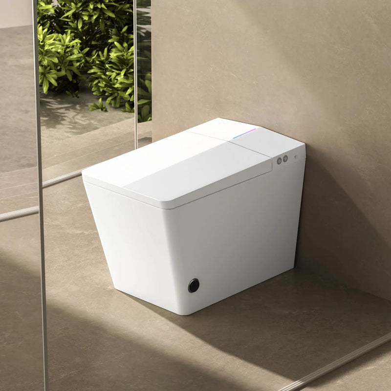 Square Smart Toilet with Built-in Tank for Modern Bathroom by HouseOfZazla