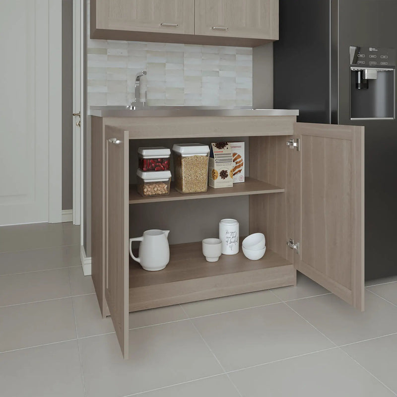 Utility Sink Cabinet 36" H, 2 Doors, 2 Shelves by HouseOfZazla