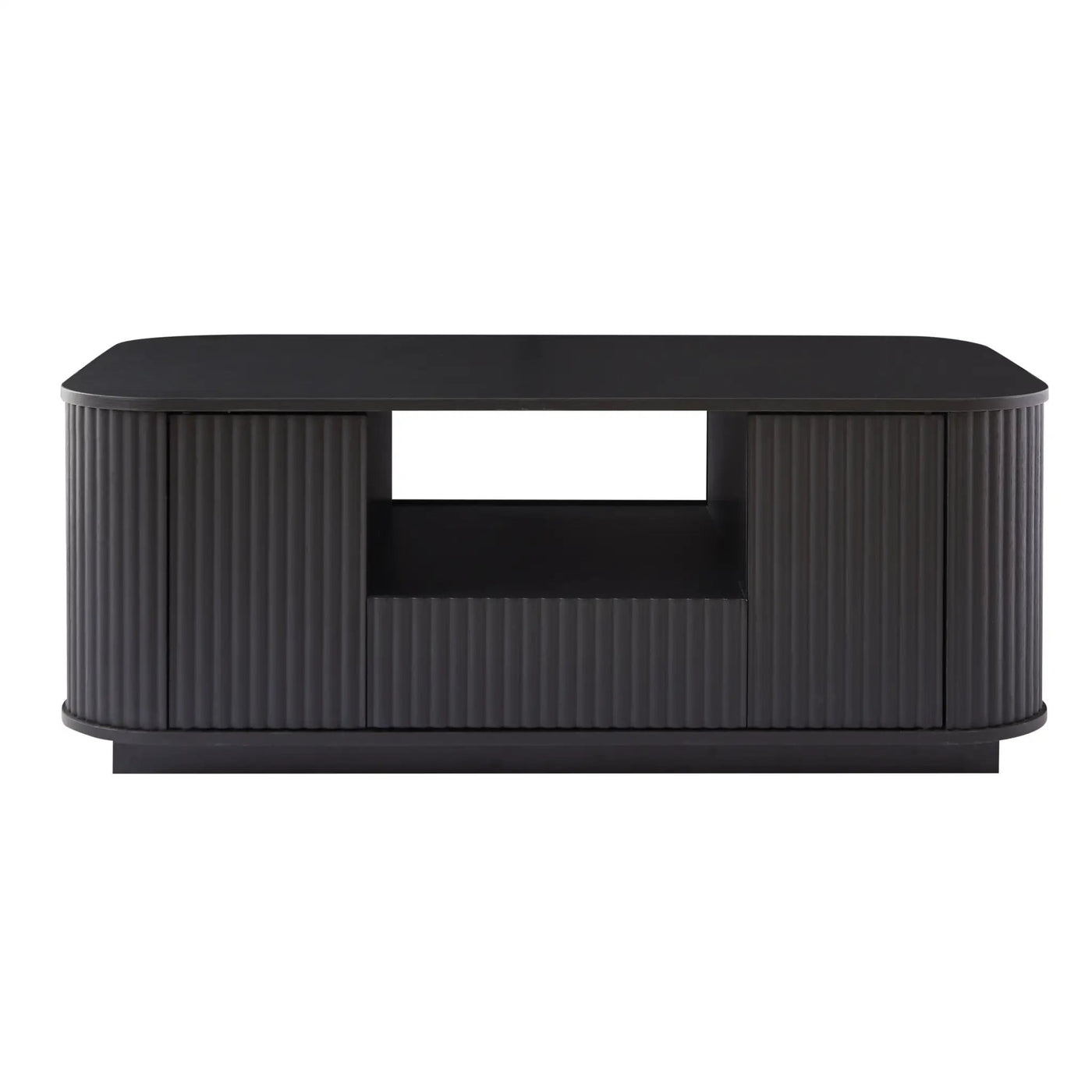 Modern Luxury Oval Coffee Table with Drawers and Storage Compartment by HouseOfZazla