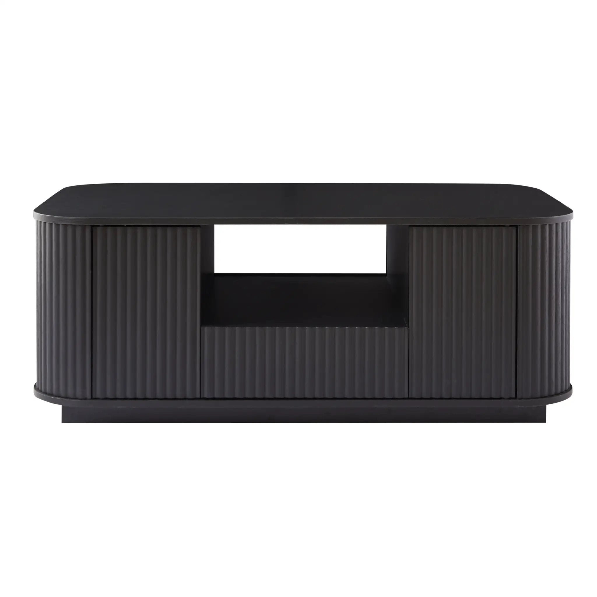 Modern Luxury Oval Coffee Table with Drawers and Storage Compartment by HouseOfZazla