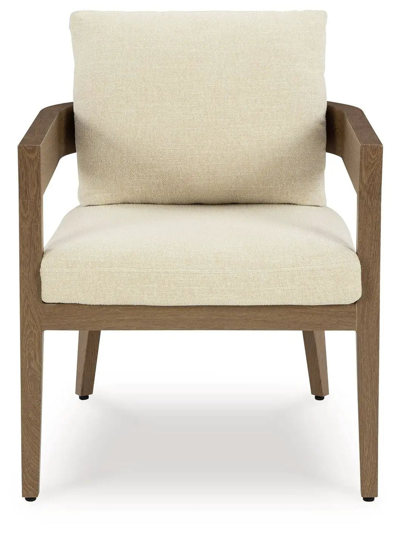 Serene Bay - Arm Chair With Cushion (Set of 2) - Dark Brown / White by Unique Piece Furniture