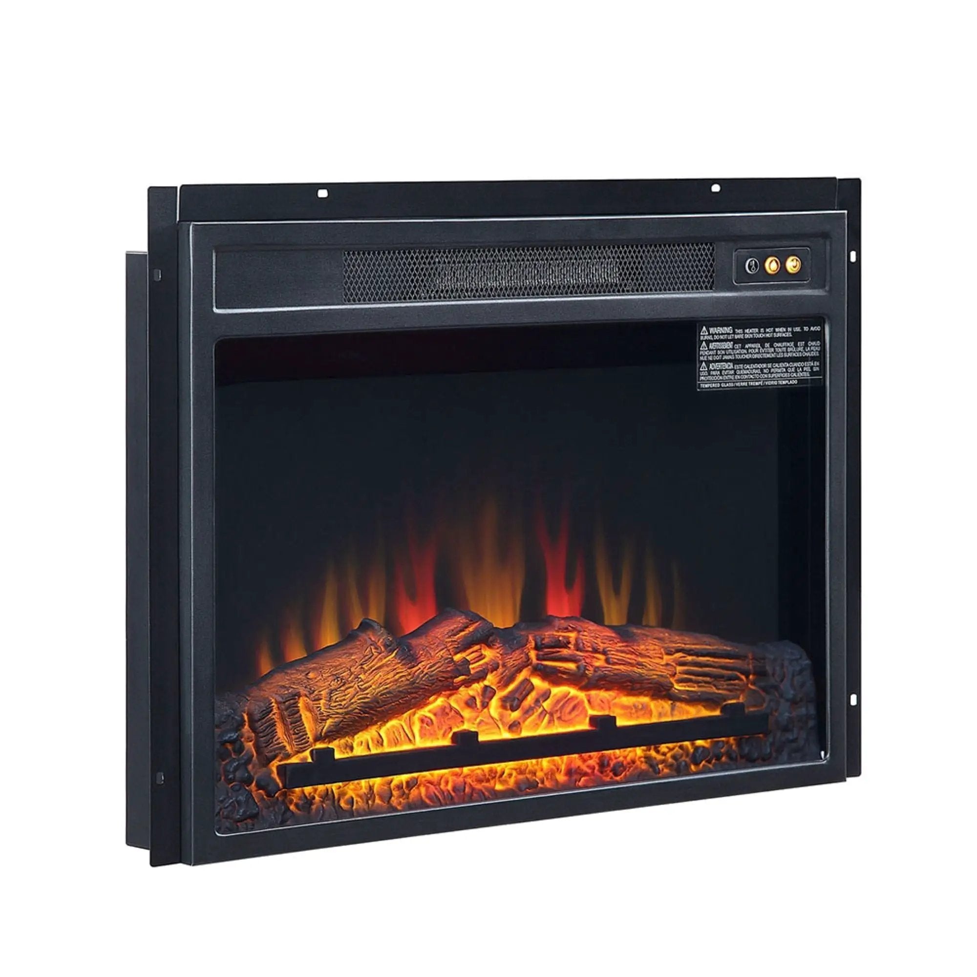 Electric Fireplace With Remote Control For Indoor Heating - Black by HouseOfZazla