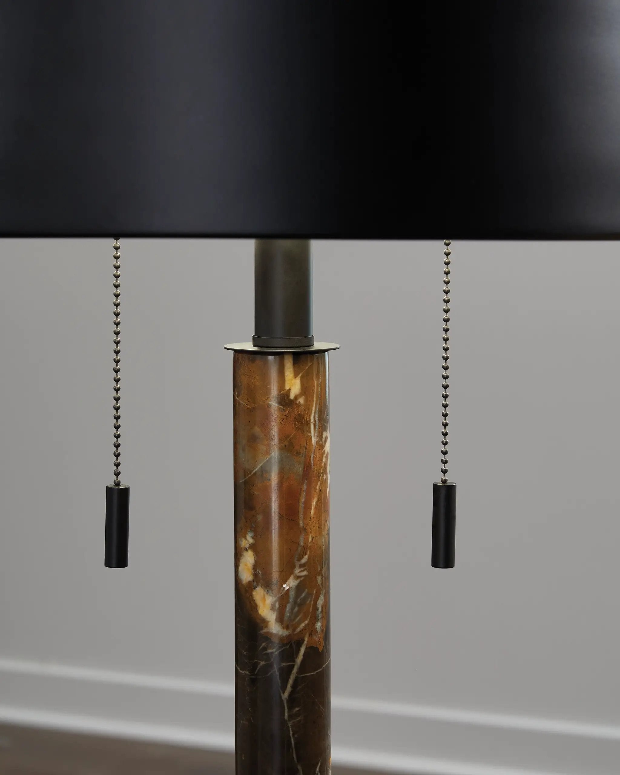 Alanbert - Metal Table Lamp - Brown / Black by Unique Piece Furniture