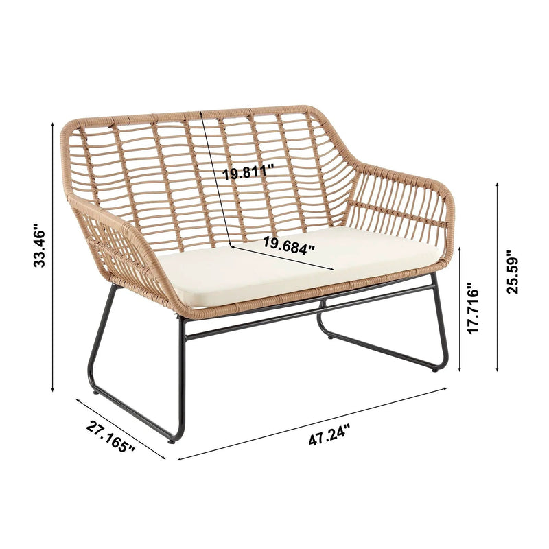 Antibes - 4 Piece Outdoor Conversation Set