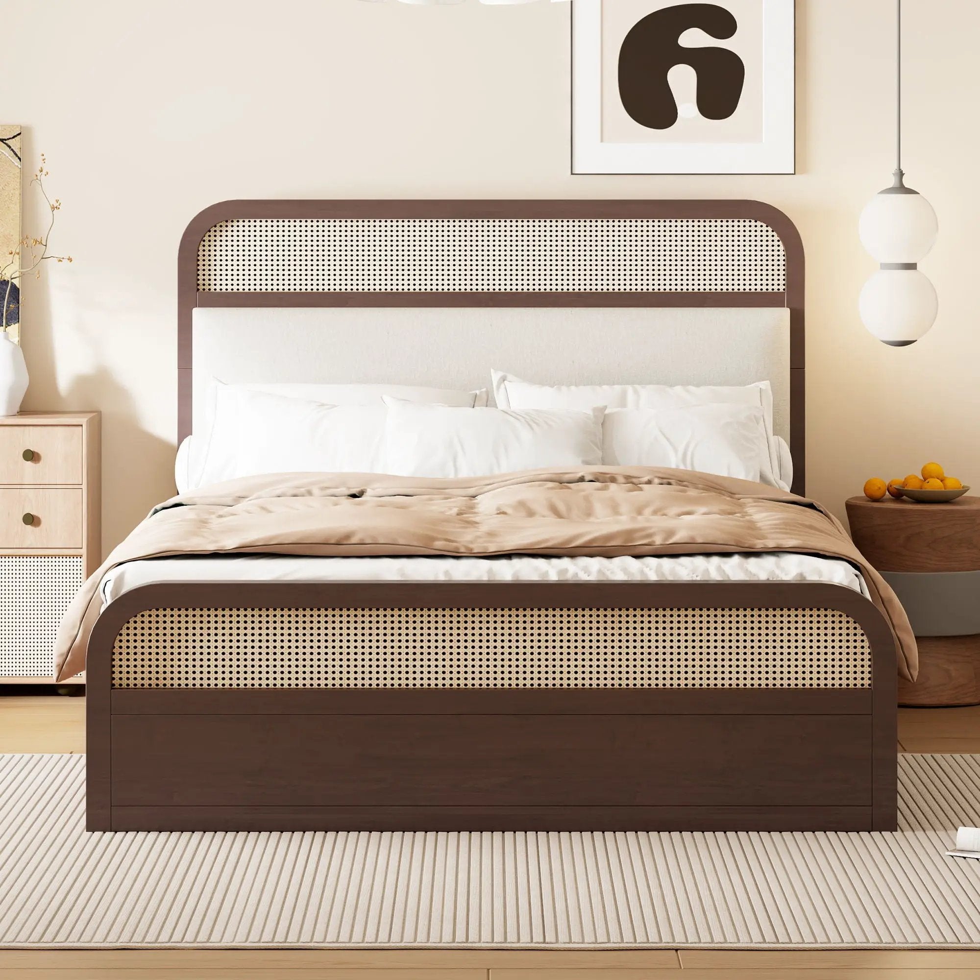 Platform Bed With Trundle And 2 Drawers by Unique Piece Furniture