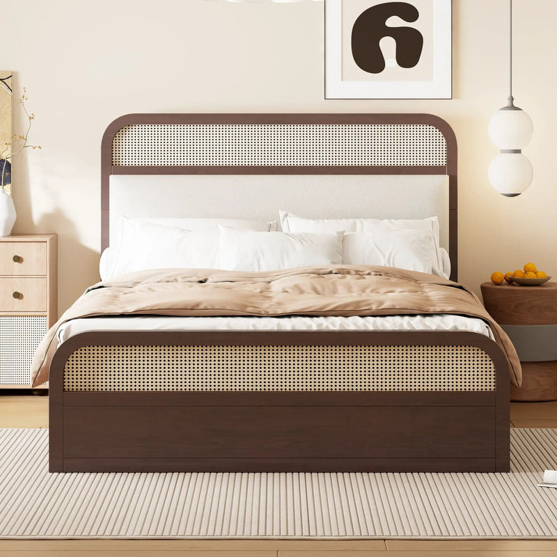 Platform Bed With Trundle And 2 Drawers by Unique Piece Furniture