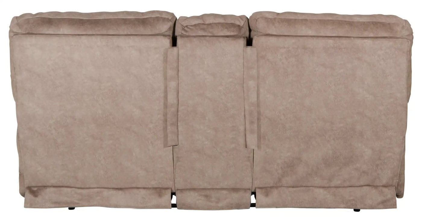 Reyes - Lay Flat Reclining Console Loveseat With Storage & Cupholders by Unique Piece Furniture