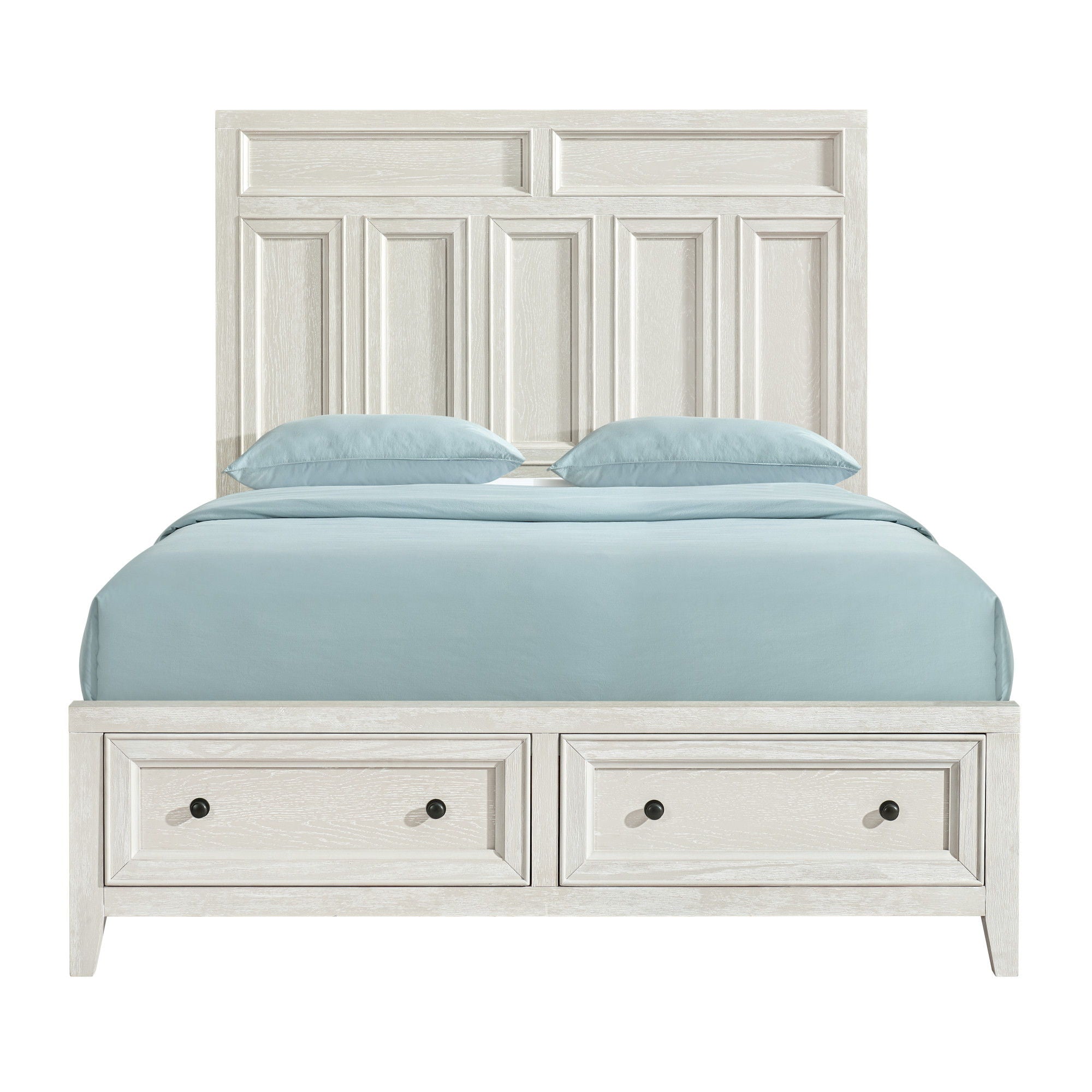 Storage Bed With Panel Headboard And Spacious Footboard Drawers by HouseOfZazla