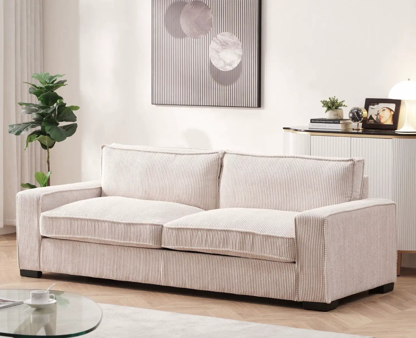 Luxe - Sofa With Sleek Design, Spacious And Comfortable 3 Seater Couch by Unique Piece Furniture