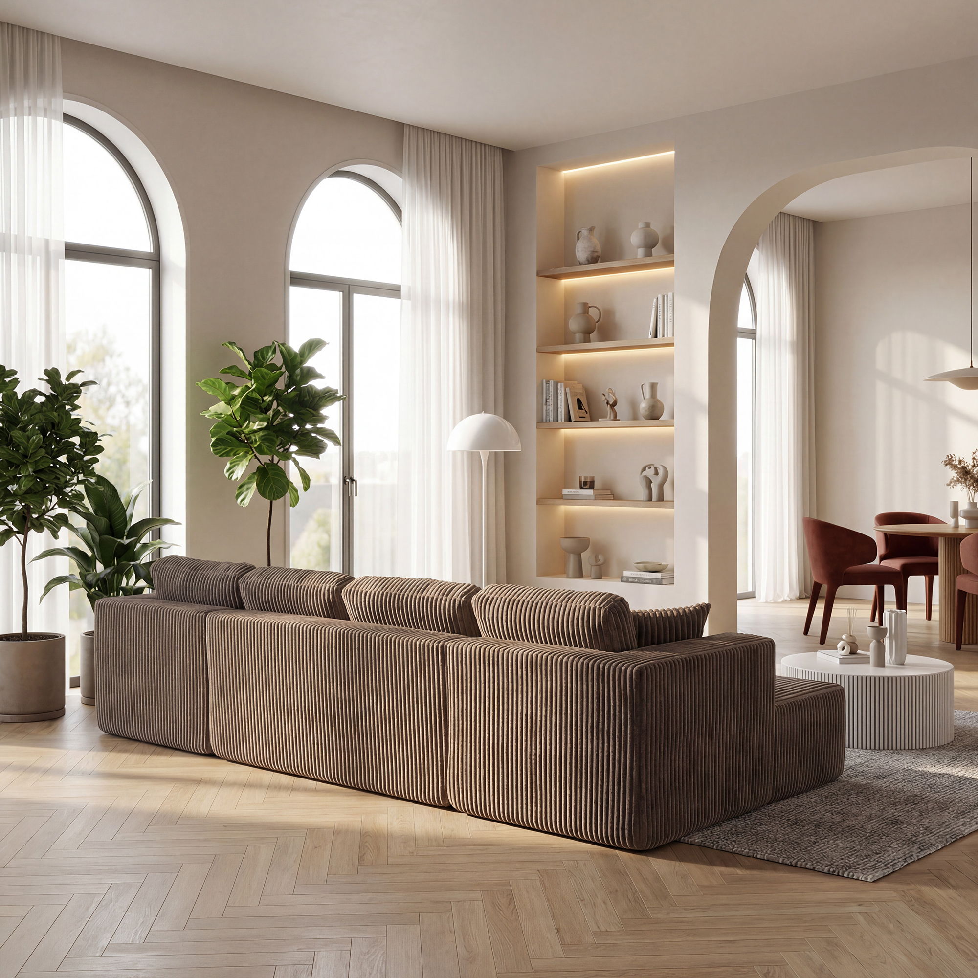 U-Shape Modular Sectional Sofa For Living Room by HouseOfZazla