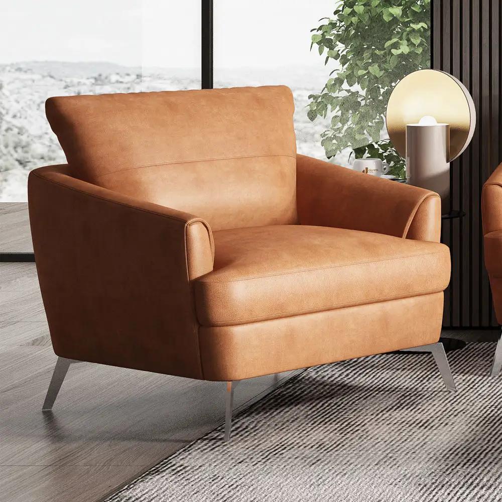 Safi - Chair - Cappuccino Leather by Unique Piece Furniture