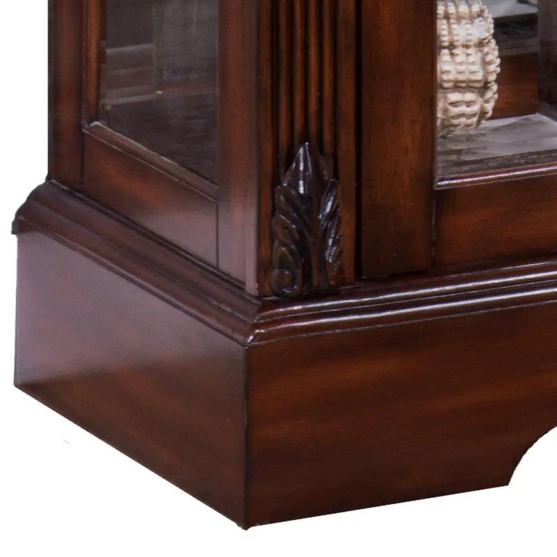 Addy - Curio Cabinet - Cherry by Unique Piece Furniture